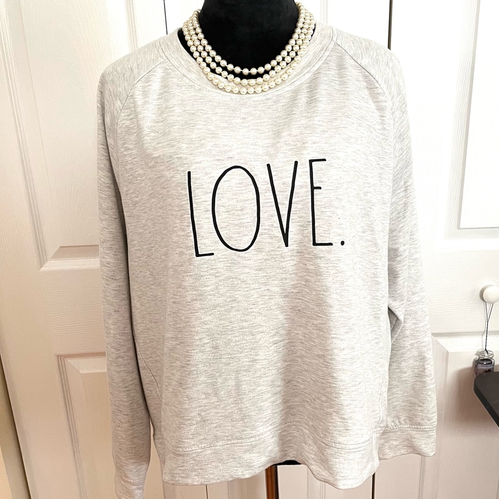 Rae Dunn Love Sweatshirt sz L - Picture 2 of 10